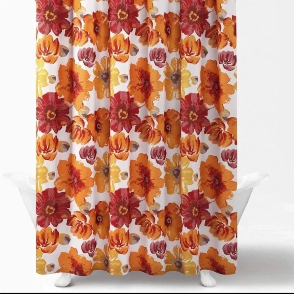 Floral Shower Curtain Polyester 72